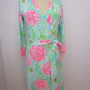 Rayon Jersey Wrap Dress Vintage Iconic Classic Palm Beach Designer